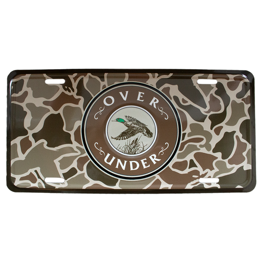 Old School Mallard Shoot License Plate